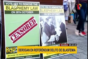 Irlanda: derogan en un referéndum el delito de blasfemia