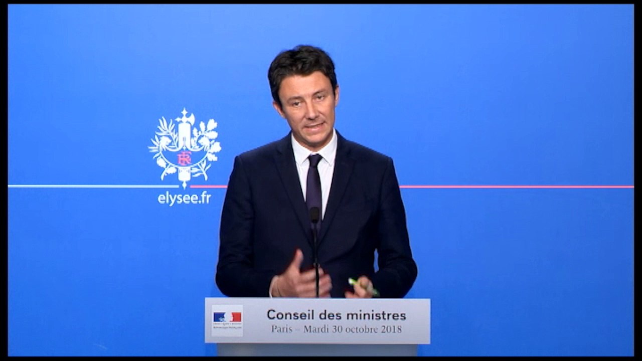 Conseil des ministres du 30 octobre 2018