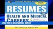 [P.D.F] Resumes for Health and Medical Careers (McGraw-Hill Professional Resumes) [P.D.F]