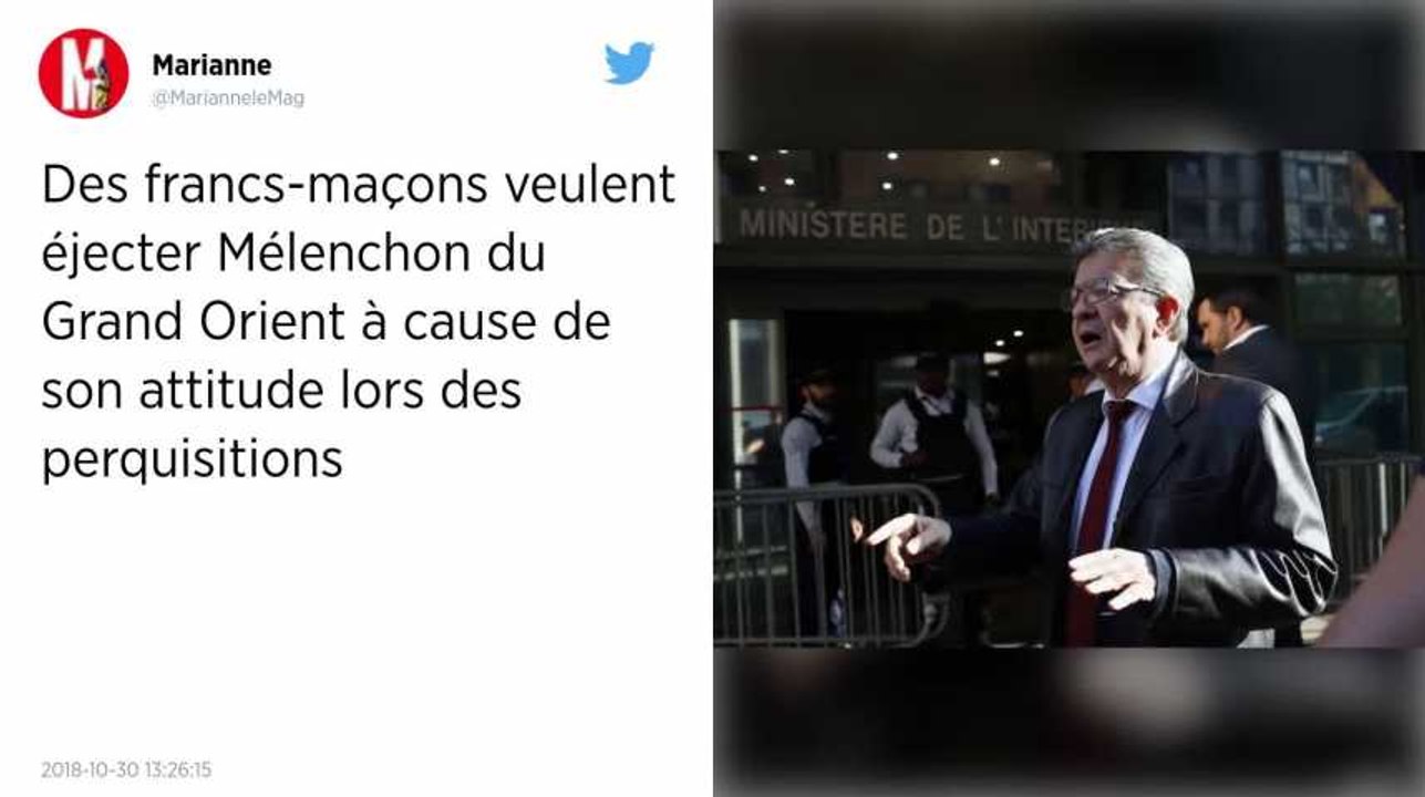 Des francs-maçons veulent éjecter Jean-Luc Mélenchon du Grand Orient à cause de son attitude lors des perquisitions