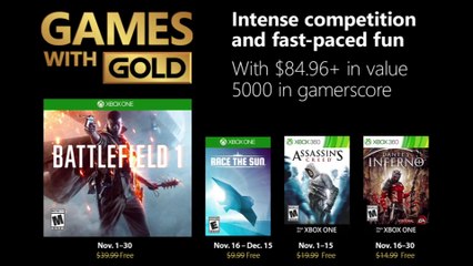 Xbox Games with Gold - "November 2018" Trailer