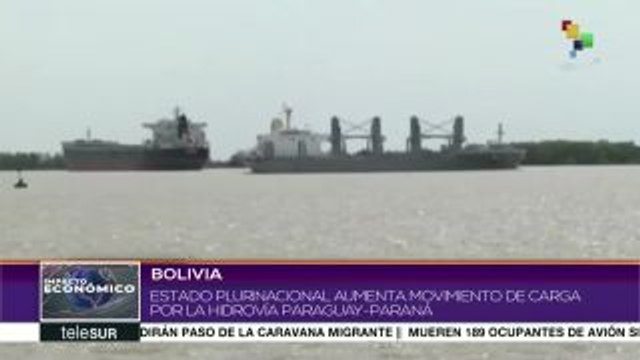 Bolivia aumenta movimiento de carga por hidrovía Paraguay-Paraná