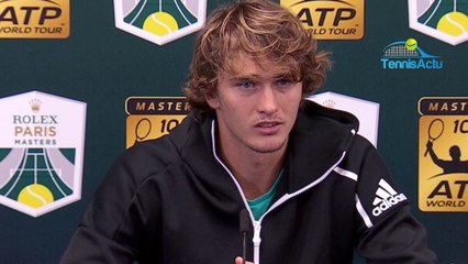 Rolex Paris Masters 2018 - Alexander Zverev : "C'est clairement ma meilleure saison"