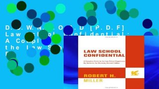 D.O.W.N.L.O.A.D [P.D.F] Law School Confidential: A Complete Guide to the Law School Experience: By