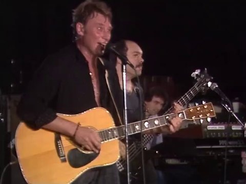 Johnny Hallyday La musique que j'aime répétitions Bercy 1987