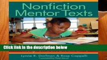 [P.D.F] Nonfiction Mentor Texts: Teaching Informational Writing Through Children s Literature, K-8