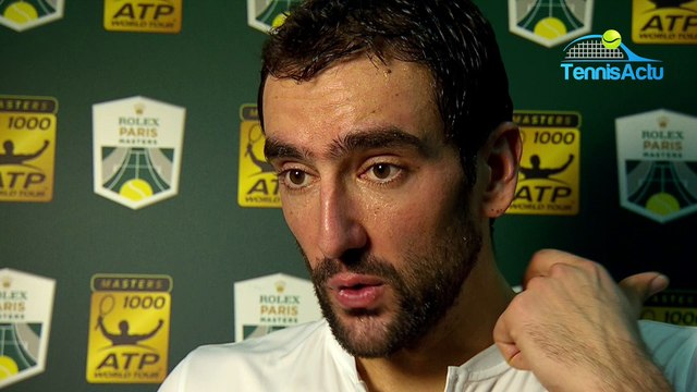 Rolex Paris Masters 2018 - Marin Cilic : Je me sens bien ici à Paris..., je joue bien au tennis..., je suis heureux