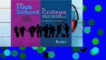 D.O.W.N.L.O.A.D [P.D.F] From High School to College: Steps to Success for Students With