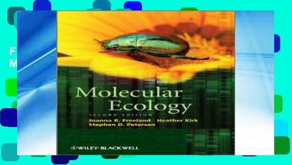 F.R.E.E [D.O.W.N.L.O.A.D] Molecular Ecology [E.P.U.B]