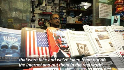 NYC 'fake newsstand' aims to expose dangers of misinformation