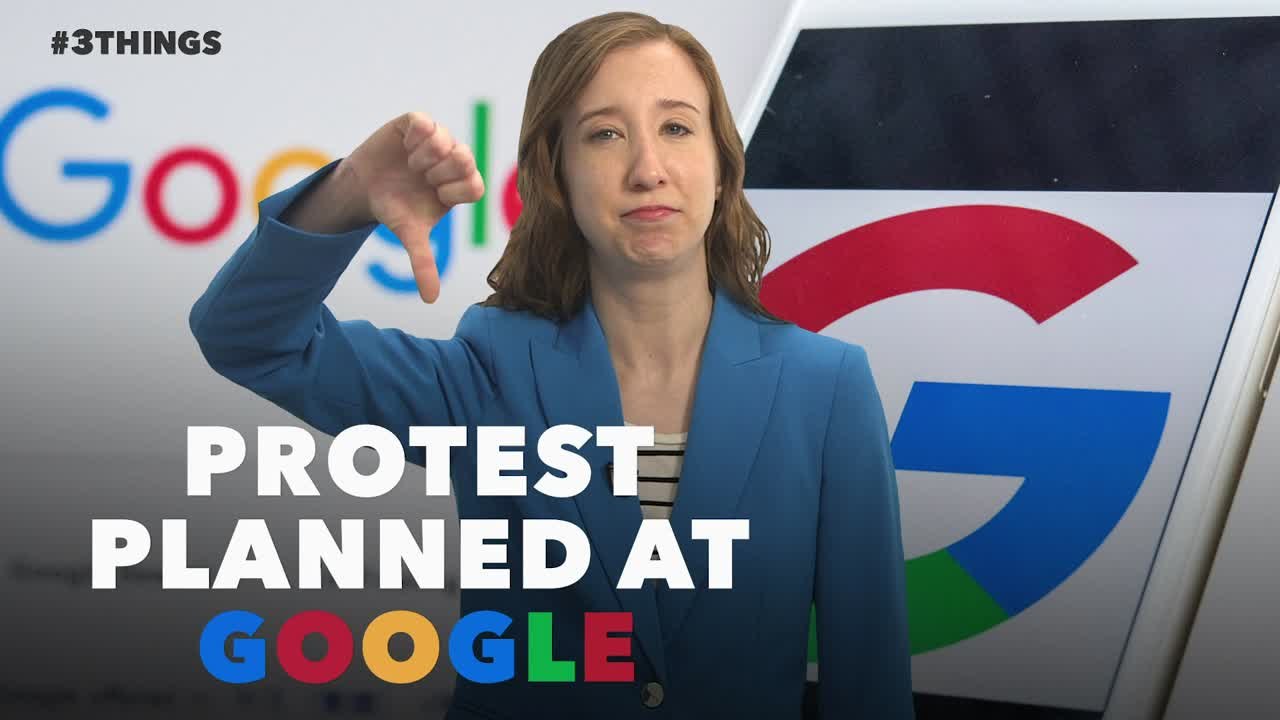 60-Second Video: Protest Planned at Google