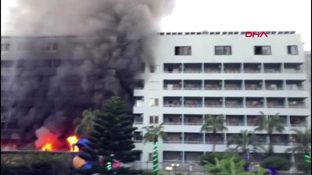 Alanya da 4 Yıldızlı Otelde Yangın