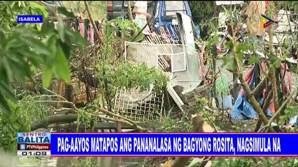 Pag-aayos matapos ang pananalasa ng bagyong #RositaPH, nagsimula na