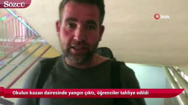 Okulun kazan dairesinde yangın çıktı, öğrenciler tahliye edildi