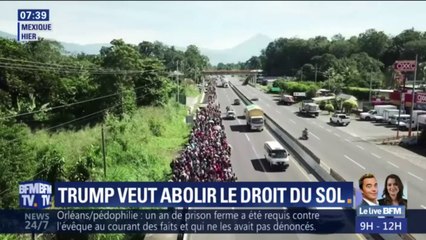 Trump veut stopper à tout prix la caravane de migrants et abolir le droit du sol