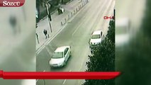 Maltepe'de kırmızı ışıkta yolun karşısına geçmeye çalışan kişiye bir araç çarptı.