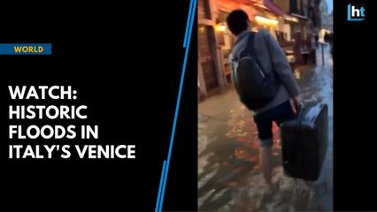 Watch: Venice is 75% under water as Italy grapples with flooding