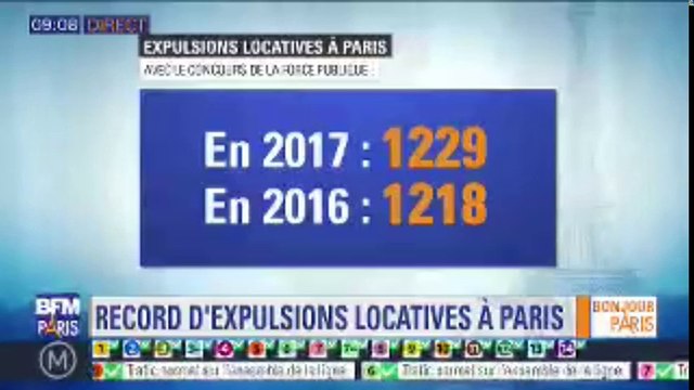 En 2017, Paris connait un record du nombre d'expulsions locatives