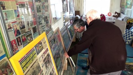 Bir odasını Cumhurbaşkanı Erdoğan'a ayırdı... Yaşlı çifte Belediye Başkanı Vidinel'den ziyaret