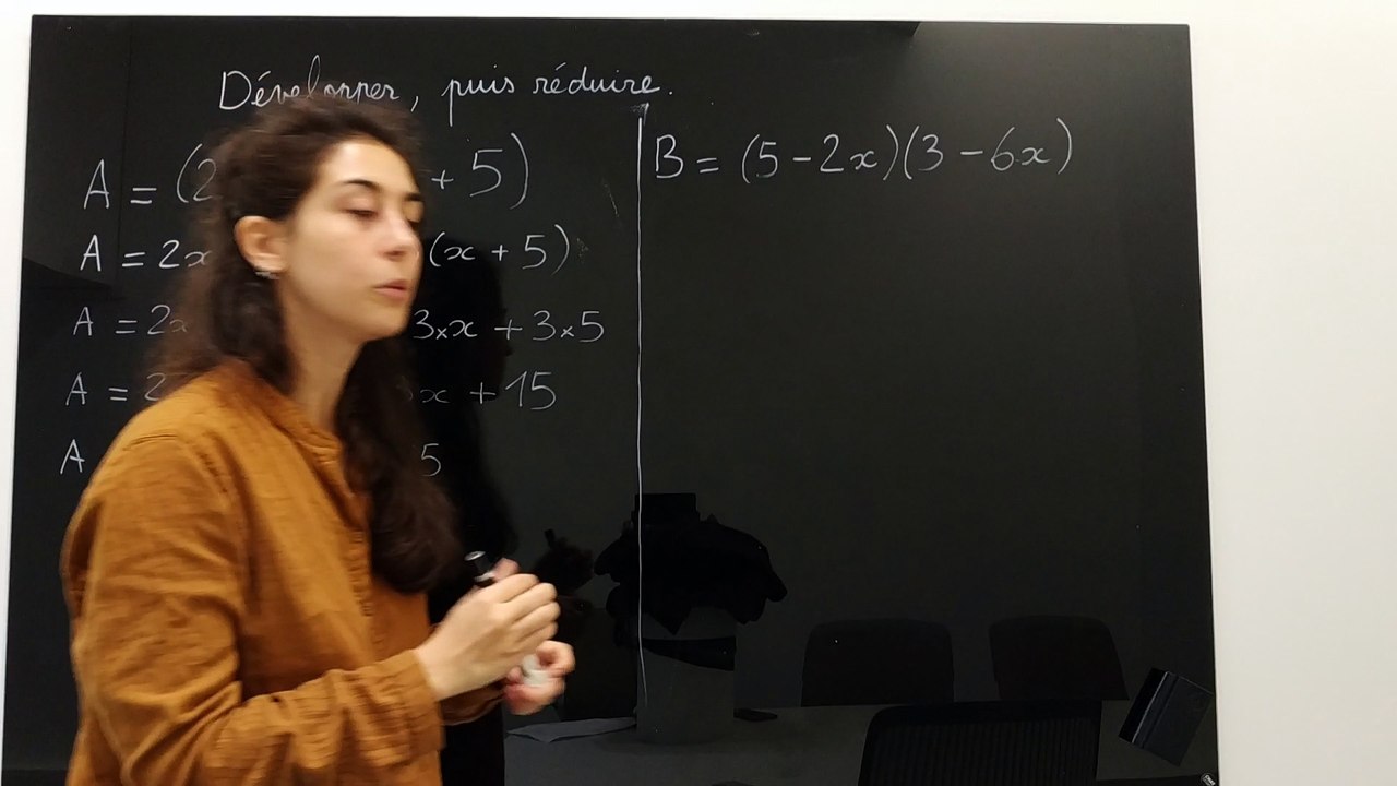 Utiliser la double distributivité