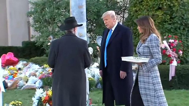 Дональд Трамп посетил синагогу в Питтсбурге