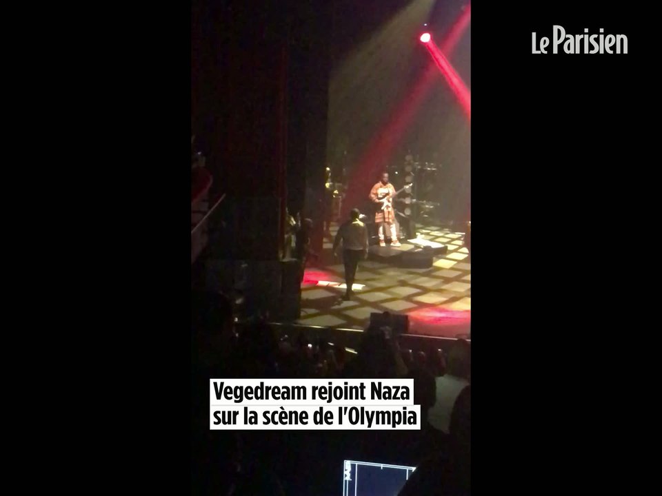 Naza et Vegedream chantent « Ramenez la coupe à la maison » à l'Olympia