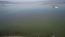 Marmara Gölü Yok Oluyor...su Seviyesi Yüzde 10'a Düşen Marmara Gölü Havadan Görüntülendi