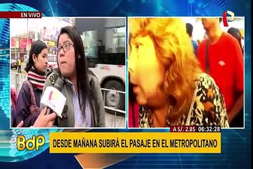 Metropolitano: Demanda continúa a un día de anunciado incremento de pasajes