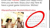 India vs Westindies 2018 5th Odi : Virat Kohli Tweets On Kerala