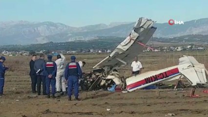 Antalya'da düşen uçakta ilk inceleme tamamlandı