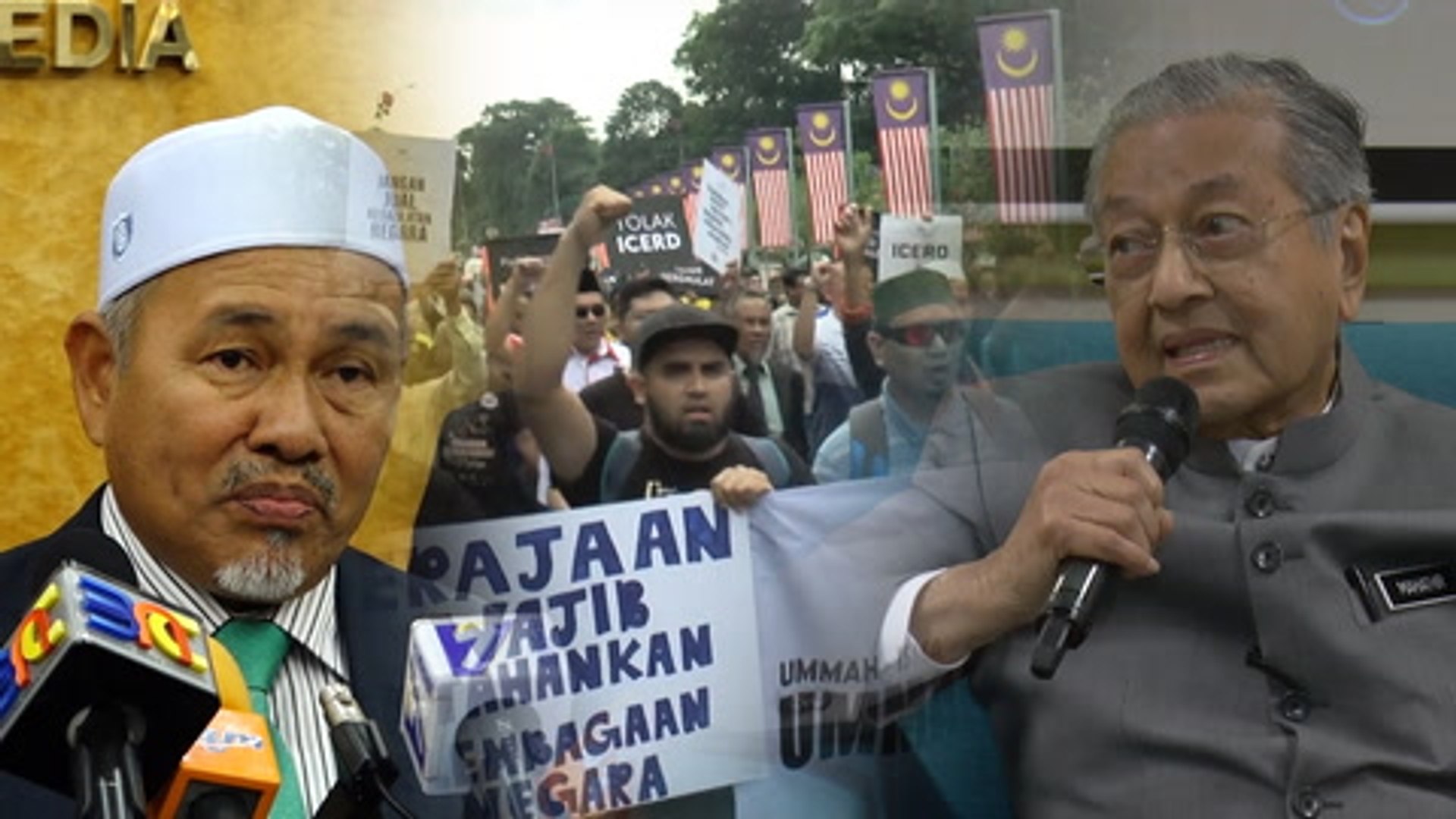 ⁣Muslim NGOs protest ICERD at Parliament