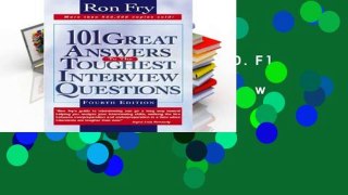 D.O.W.N.L.O.A.D [P.D.F] 101 Great Answers to the Toughest Interview Questions [E.P.U.B]