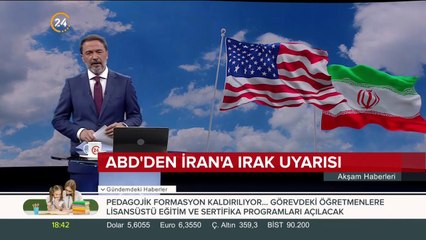 ABD'den İran'a Irak uyarısı