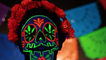 This Neon Sugar Skull Makeup Tutorial is Perfect for Dia De Los Muertos