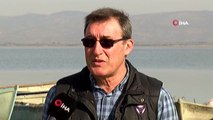 Su Seviyesi Yüzde 10'a Düşen Marmara Gölü Havadan Görüntülendi