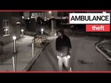 Thief breaks into ambulance as paramedics treat patient at nearby house | SWNS TV