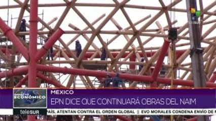 México: EPN asegura que continuará obras del NAIM