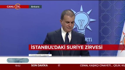 AK Parti Sözcüsü Çelik açıklama yapıyor