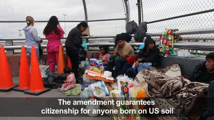 Migrants blast Trump decision to end US birthright citizenship