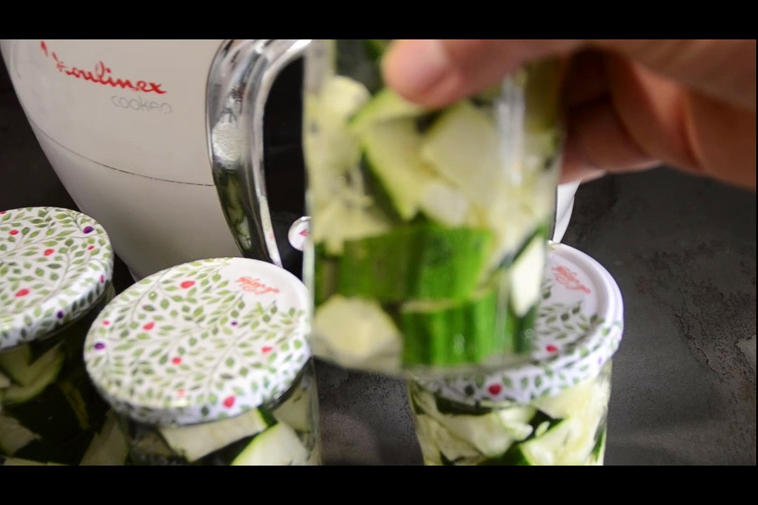 Stérilisation courgettes au cookeo