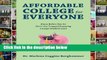 [P.D.F] Affordable College for Everyone: Know Before You Go Don t Get Trapped Repaying a Large