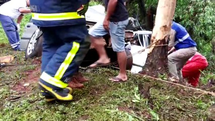 Grave colisão de trânsito é registrada na PR-180