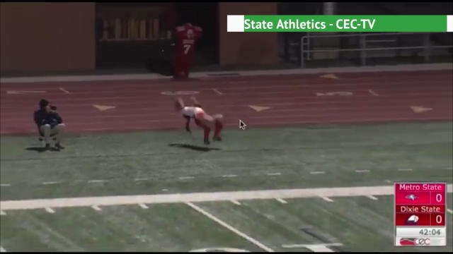 Football - La superbe touche acrobatique d'une étudiante américaine