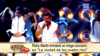 Ricky Martin brindará un mega concierto en Cuenca