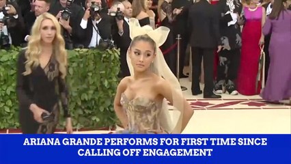 Ariana Sings For The First Time Since Breakup