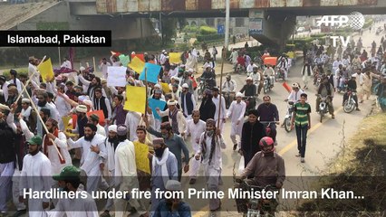 Pakistan PM Khan warns hardliners over blasphemy protests