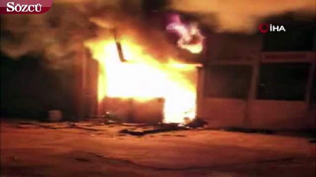 Yangında 90 ton çekirdek ile 12 ton nohut kül oldu