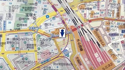 タモリ倶楽部　突然の便意に備える 緊急トイレMAP 新宿版　2011/09/09