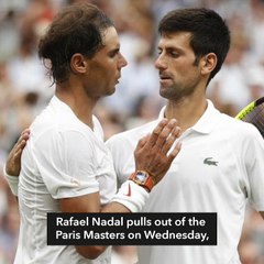 Nadal pulls out of Paris, Djokovic takes world No. 1 spot