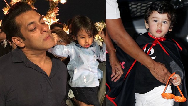 Taimur Ali Khan, Yash & Roohi Johar at Arpita Khan’s son Ahil Sharma Halloween party | FilmiBeat